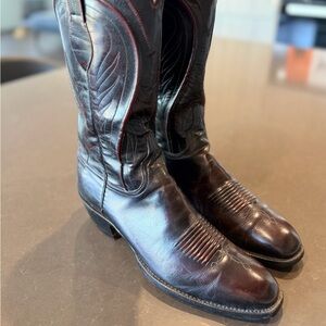 Lucchese dark wine Cowboy Boots